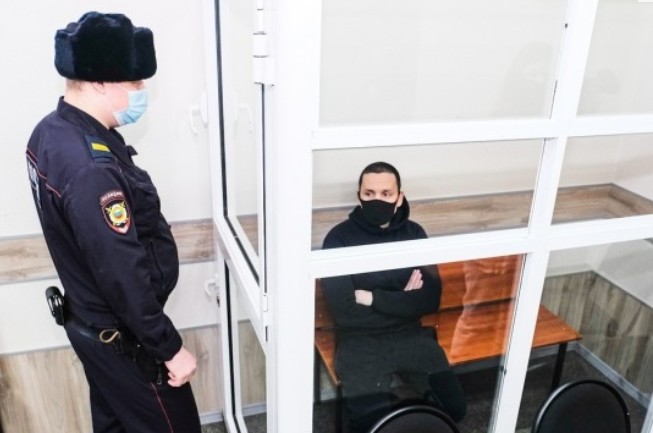 Сергей Щербаков в зале суда, архивное фото